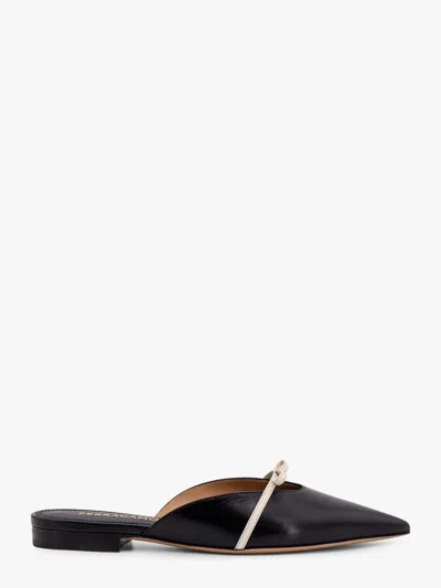 Ferragamo Giulye Mini Bow Leather Flat Mules In Multi