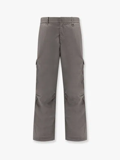 Herno Laminar Tech-popeline Cargo Trouser In Grey