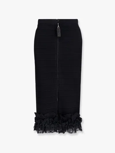 Self-portrait Christopher Kane Residency Viscose Skirt In Black
