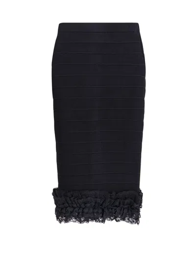 Self-portrait Christopher Kane Residency Viscose Skirt In Black