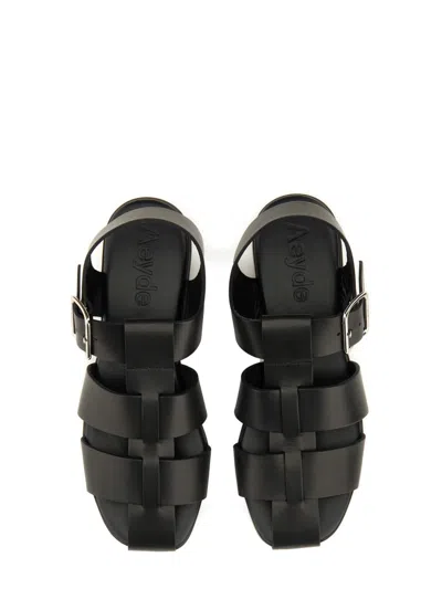 Aeyde Aeydē "whit" Sandal In Black