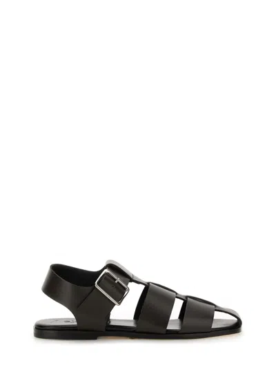 Aeyde Aeydē "whit" Sandal In Dark Brown