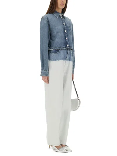 Moschino Two-colour Jeans In White