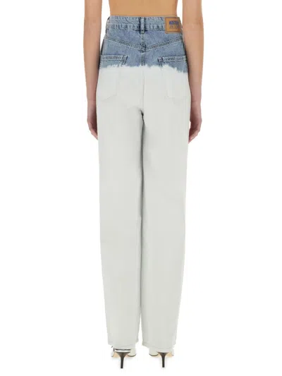 Moschino Two-colour Jeans In White