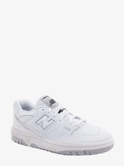 New Balance 550 Perforated Leather Sneakers In White