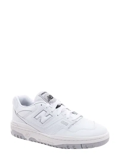 New Balance 550 Perforated Leather Sneakers In White