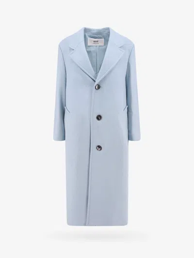 Ami Alexandre Mattiussi Ami Paris Single-breasted Coat In Blue