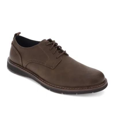 Dockers Mens Easedale Dress Casual Lace Up Oxford Shoe In Brown