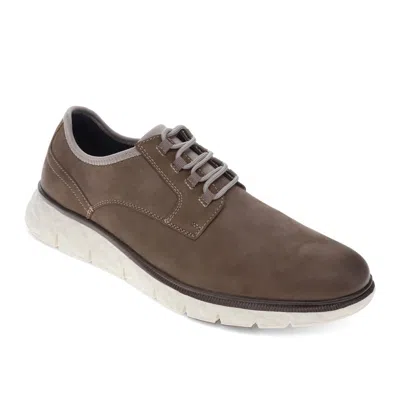 Dockers Mens Edgehill Knit And Synthetic Leather Dress Casual Lace Up Oxford Shoe In Grey