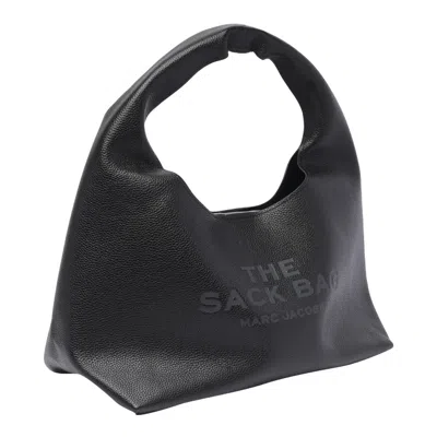 Marc Jacobs The Sack Medium Grained Leather Tote In Black