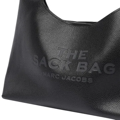 Marc Jacobs The Sack Medium Grained Leather Tote In Black