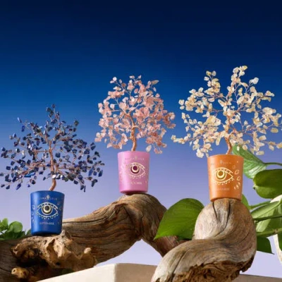 Karma And Luck Calming Presence Tourmaline October Birthday Tree In Pink