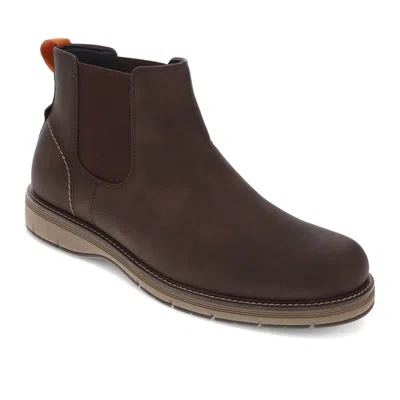 Dockers Mens Tureen Dress Casual Slip On Chelsea Boot In Brown