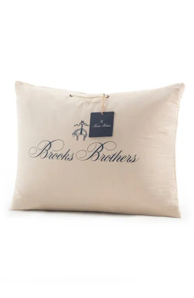 Brooks Brothers Linen Pillow In Cream