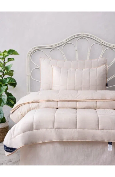 Brooks Brothers Linen Pillow In Cream