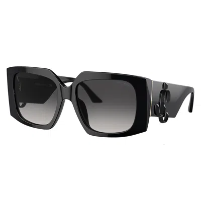 Jimmy Choo Jc 5006u 50008g 55mm Womens Butterfly Sunglasses In Black