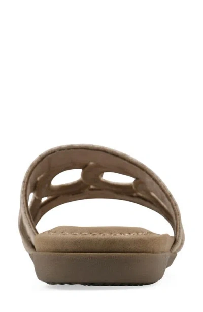 Cliffs By White Mountain Fraly Raffia Slide Sandal In Natural Raffia