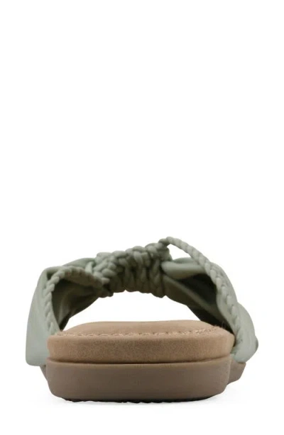 Cliffs By White Mountain Women's Fasha Slide Slip-on Sandals In Sage Green