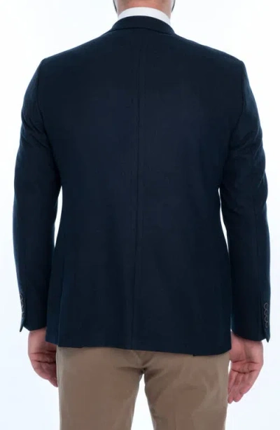 Vellapais Solid Sport Coat In Navy Blue