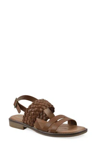 Cliffs By White Mountain Macaroni Slingback Sandal In Dark Tan Smooth