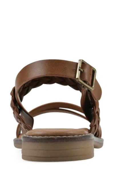 Cliffs By White Mountain Macaroni Slingback Sandal In Dark Tan Smooth