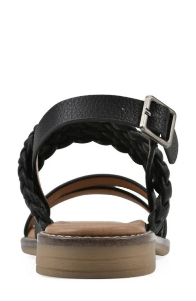 Cliffs By White Mountain Macaroni Slingback Sandal In Black Smooth