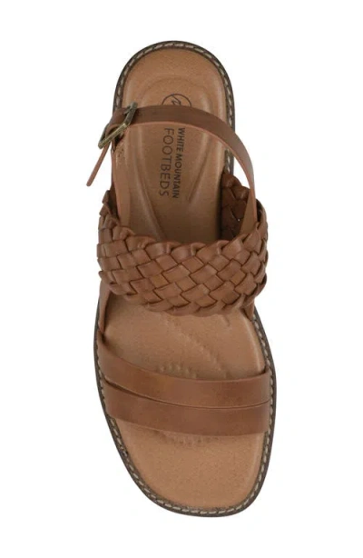Cliffs By White Mountain Macaroni Slingback Sandal In Dark Tan Smooth