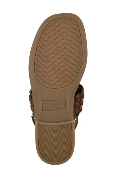 Cliffs By White Mountain Macaroni Slingback Sandal In Dark Tan Smooth