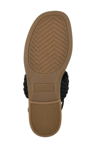 Cliffs By White Mountain Macaroni Slingback Sandal In Black Smooth