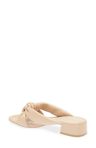 Stuart Weitzman Playa 35 Knot Slide Sandal In Golden Beige