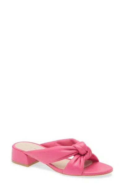 Stuart Weitzman Playa 35 Knot Slide Sandal In Peonia