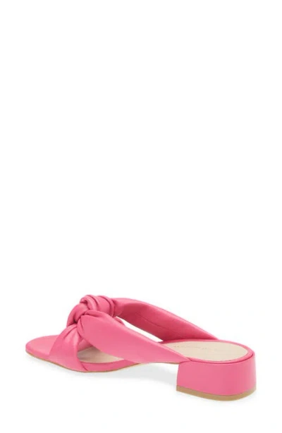 Stuart Weitzman Playa 35 Knot Slide Sandal In Peonia