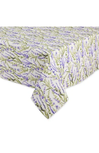 Design Imports Lavender Fields Tablecloth In Purple