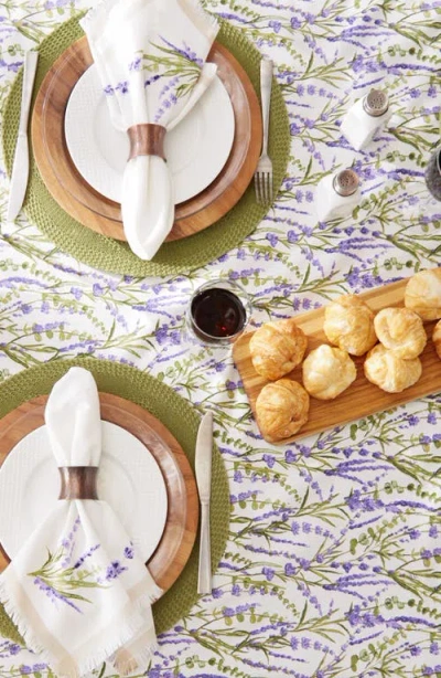 Design Imports Lavender Fields Tablecloth In Purple