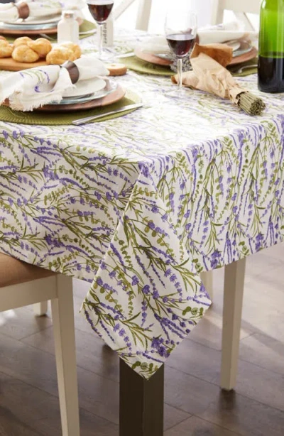 Design Imports Lavender Fields Tablecloth In Purple