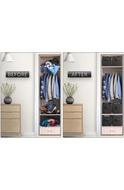 Sorbus 8-pack Collapsible Storage Cubes In Black