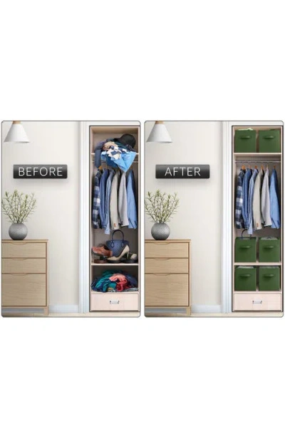 Sorbus 6-pack Collapsible Storage Cubes In Dark Green