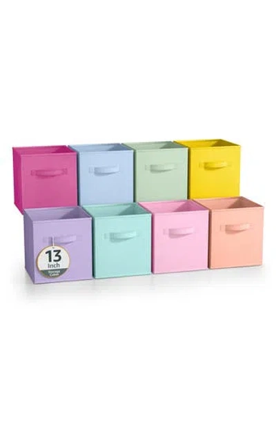 Sorbus 8-pack Collapsible Storage Cube In Multicolored Pastel