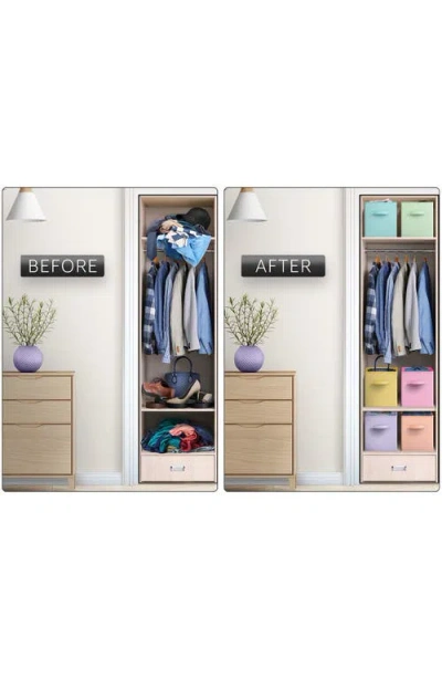 Sorbus 8-pack Collapsible Storage Cube In Multicolored Pastel