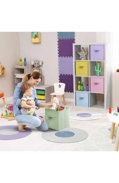 Sorbus 8-pack Collapsible Storage Cube In Multicolored Pastel