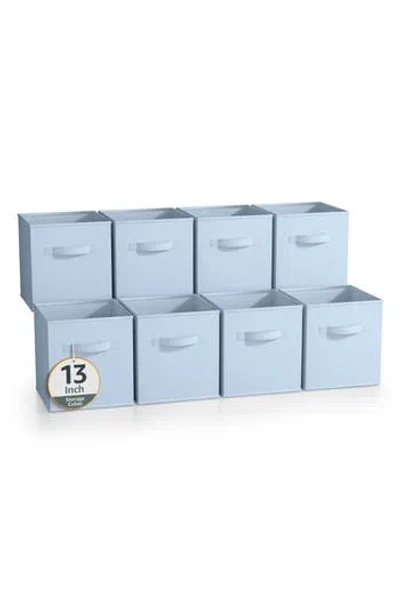 Sorbus 8-pack Foldable Storage Cube Bins In Pastel Blue