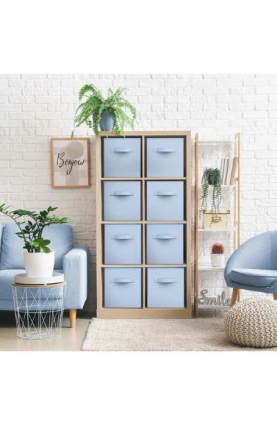 Sorbus 8-pack Foldable Storage Cube Bins In Pastel Blue