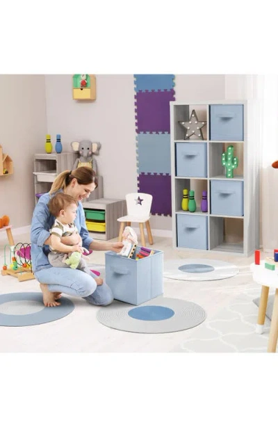 Sorbus 8-pack Foldable Storage Cube Bins In Pastel Blue