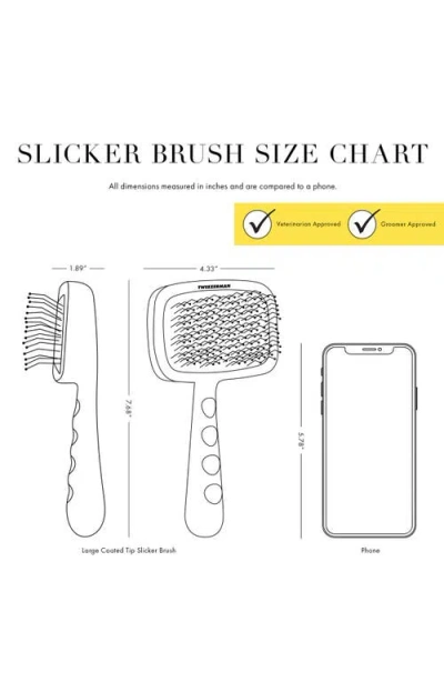 Tweezerman Large Coated Tip Slicker Brush In No Color