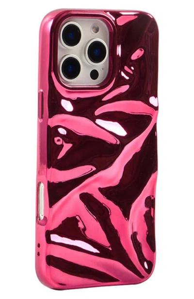 Auramma Fuchsia Crinkle Iphone 16 Pro Max Case In Fuchsia