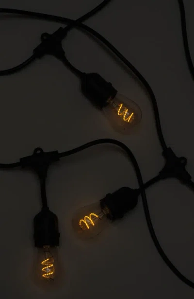 Brightech Plug-in Weatherproof Led Spiral Filament Heavy Duty Outdoor String Lights In 48 Ft 15 Bulbs | Soft White