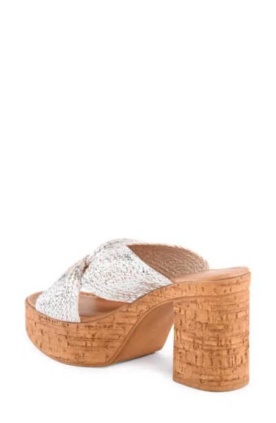 Seychelles Adorned Platform Sandal In Silver