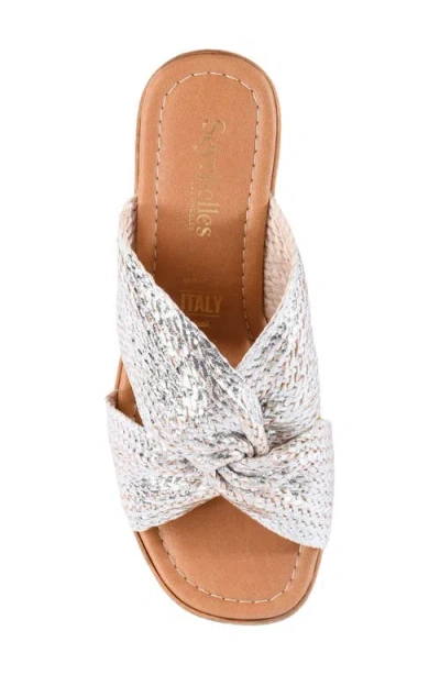 Seychelles Adorned Platform Sandal In Silver