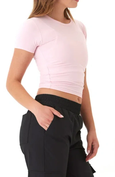Threads 4 Thought Guadalupe Luxe Jersey Crop Top In Heather Rose Blush