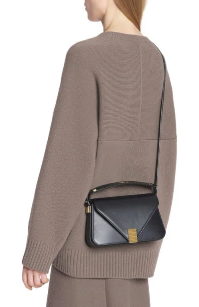 Lanvin Concerto Shoulder Bag In Black Leather